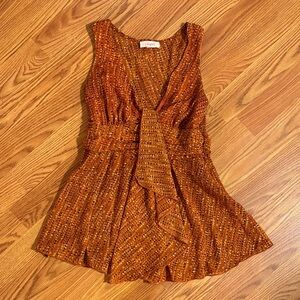 Candie's Orange Sleeveless Blouse